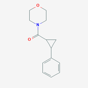 molecular formula C14H17NO2 B5193965 4-[(2-phenylcyclopropyl)carbonyl]morpholine 