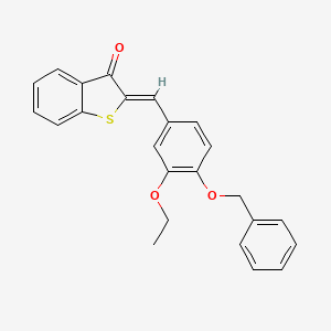 2-[4-(benzyloxy)-3-ethoxybenzylidene]-1-benzothiophen-3(2H)-one