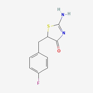 5-(4-fluorobenzyl)-2-imino-1,3-thiazolidin-4-one