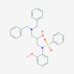 N-[3-(dibenzylamino)-2-hydroxypropyl]-N-(2-methoxyphenyl)benzenesulfonamide