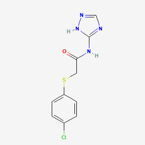 2-[(4-chlorophenyl)thio]-N-4H-1,2,4-triazol-3-ylacetamide