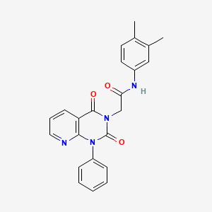 molecular formula C23H20N4O3 B5194022 N-(3,4-dimethylphenyl)-2-(2,4-dioxo-1-phenyl-1,4-dihydropyrido[2,3-d]pyrimidin-3(2H)-yl)acetamide 