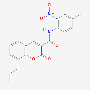 molecular formula C20H16N2O5 B5194030 8-allyl-N-(4-methyl-2-nitrophenyl)-2-oxo-2H-chromene-3-carboxamide 