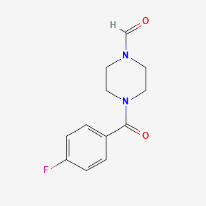 4-(4-fluorobenzoyl)-1-piperazinecarbaldehyde