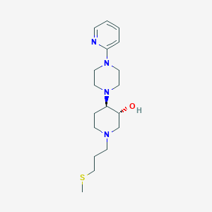 (3R*,4R*)-1-[3-(methylthio)propyl]-4-[4-(2-pyridinyl)-1-piperazinyl]-3-piperidinol