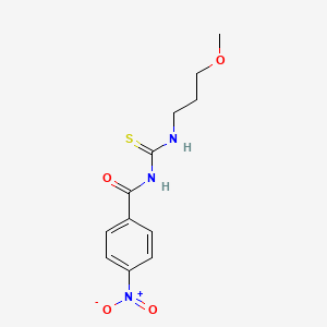 N-{[(3-methoxypropyl)amino]carbonothioyl}-4-nitrobenzamide