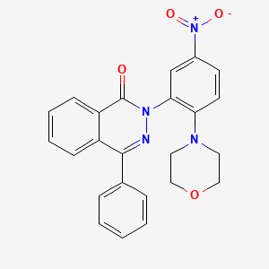 2-[2-(4-morpholinyl)-5-nitrophenyl]-4-phenyl-1(2H)-phthalazinone