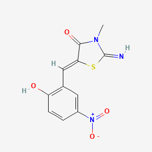 5-(2-hydroxy-5-nitrobenzylidene)-2-imino-3-methyl-1,3-thiazolidin-4-one