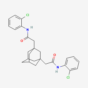 2,2'-tricyclo[3.3.1.1~3,7~]decane-1,3-diylbis[N-(2-chlorophenyl)acetamide]