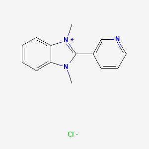 1,3-dimethyl-2-(3-pyridinyl)-1H-3,1-benzimidazol-3-ium chloride