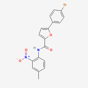 molecular formula C18H13BrN2O4 B5194117 5-(4-bromophenyl)-N-(4-methyl-2-nitrophenyl)-2-furamide 