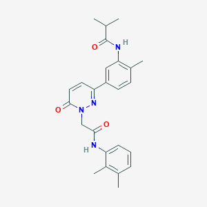 N-[5-(1-{2-[(2,3-dimethylphenyl)amino]-2-oxoethyl}-6-oxo-1,6-dihydro-3-pyridazinyl)-2-methylphenyl]-2-methylpropanamide