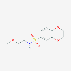 N-(2-methoxyethyl)-2,3-dihydro-1,4-benzodioxine-6-sulfonamide