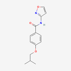 molecular formula C14H16N2O3 B5194175 4-isobutoxy-N-3-isoxazolylbenzamide 