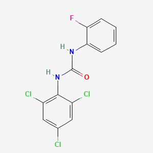 molecular formula C13H8Cl3FN2O B5194178 N-(2-fluorophenyl)-N'-(2,4,6-trichlorophenyl)urea 