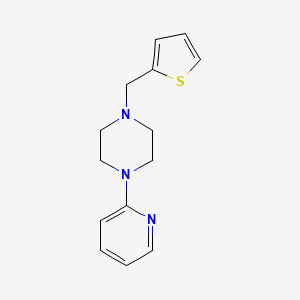 molecular formula C14H17N3S B5194200 1-(2-pyridinyl)-4-(2-thienylmethyl)piperazine 