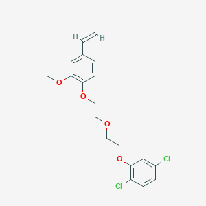 1,4-dichloro-2-(2-{2-[2-methoxy-4-(1-propen-1-yl)phenoxy]ethoxy}ethoxy)benzene