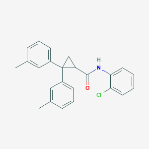 molecular formula C24H22ClNO B5194220 N-(2-chlorophenyl)-2,2-bis(3-methylphenyl)cyclopropanecarboxamide 