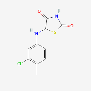 5-[(3-chloro-4-methylphenyl)amino]-1,3-thiazolidine-2,4-dione