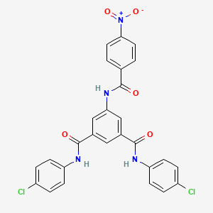 N,N'-bis(4-chlorophenyl)-5-[(4-nitrobenzoyl)amino]isophthalamide