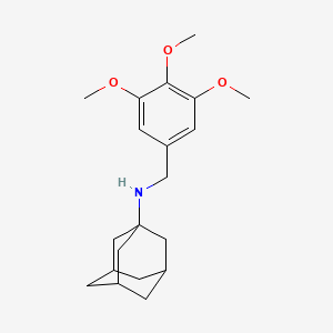 molecular formula C20H29NO3 B5194350 1-adamantyl(3,4,5-trimethoxybenzyl)amine CAS No. 5562-50-5