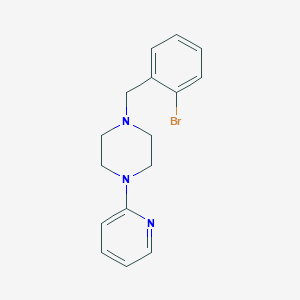 molecular formula C16H18BrN3 B5194373 1-(2-bromobenzyl)-4-(2-pyridinyl)piperazine 