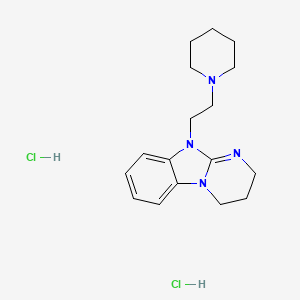 molecular formula C17H26Cl2N4 B5194389 10-[2-(1-piperidinyl)ethyl]-2,3,4,10-tetrahydropyrimido[1,2-a]benzimidazole dihydrochloride 