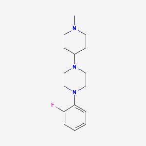 molecular formula C16H24FN3 B5194396 1-(2-fluorophenyl)-4-(1-methyl-4-piperidinyl)piperazine 