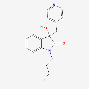 1-butyl-3-hydroxy-3-(4-pyridinylmethyl)-1,3-dihydro-2H-indol-2-one