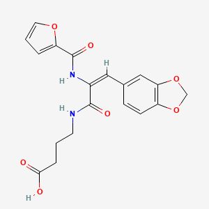 4-{[3-(1,3-benzodioxol-5-yl)-2-(2-furoylamino)acryloyl]amino}butanoic acid