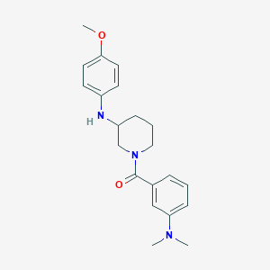 molecular formula C21H27N3O2 B5194445 1-[3-(dimethylamino)benzoyl]-N-(4-methoxyphenyl)-3-piperidinamine 