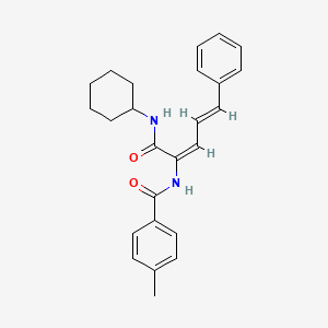 N-{1-[(cyclohexylamino)carbonyl]-4-phenyl-1,3-butadien-1-yl}-4-methylbenzamide