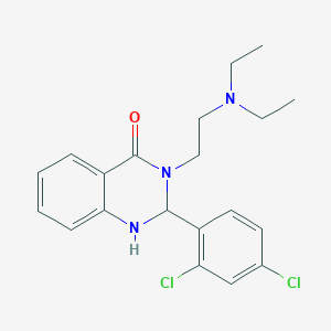 2-(2,4-dichlorophenyl)-3-[2-(diethylamino)ethyl]-2,3-dihydro-4(1H)-quinazolinone