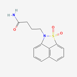 molecular formula C14H14N2O3S B5194469 4-(1,1-dioxido-2H-naphtho[1,8-cd]isothiazol-2-yl)butanamide 