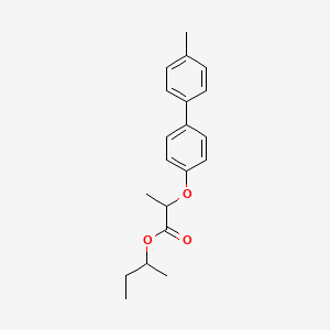 molecular formula C20H24O3 B5194482 sec-butyl 2-[(4'-methyl-4-biphenylyl)oxy]propanoate 