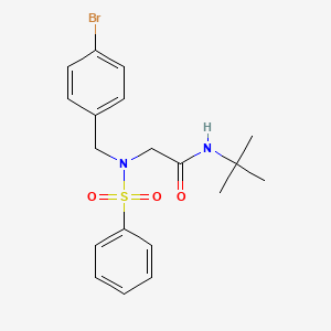 N~2~-(4-bromobenzyl)-N~1~-(tert-butyl)-N~2~-(phenylsulfonyl)glycinamide