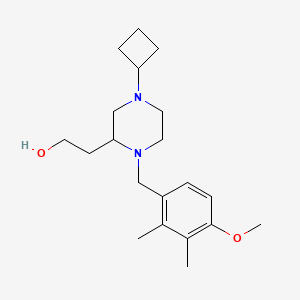 2-[4-cyclobutyl-1-(4-methoxy-2,3-dimethylbenzyl)-2-piperazinyl]ethanol