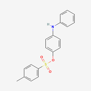 molecular formula C19H17NO3S B5194522 4-anilinophenyl 4-methylbenzenesulfonate 