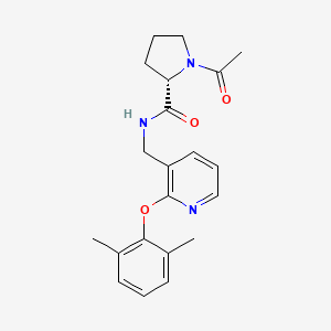 molecular formula C21H25N3O3 B5194564 1-acetyl-N-{[2-(2,6-dimethylphenoxy)-3-pyridinyl]methyl}-L-prolinamide 