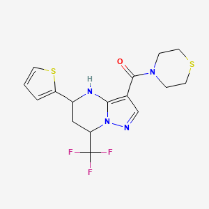 5-(2-thienyl)-3-(4-thiomorpholinylcarbonyl)-7-(trifluoromethyl)-4,5,6,7-tetrahydropyrazolo[1,5-a]pyrimidine