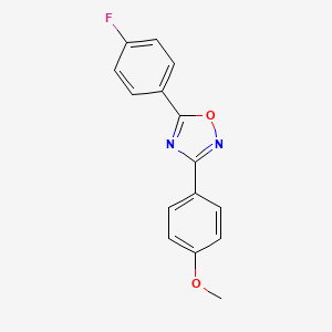 molecular formula C15H11FN2O2 B5194581 5-(4-fluorophenyl)-3-(4-methoxyphenyl)-1,2,4-oxadiazole 