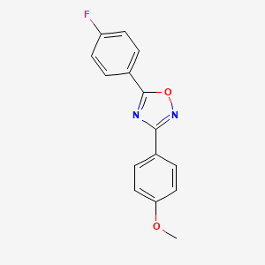 molecular formula C15H11FN2O2 B5194581 5-(4-氟苯基)-3-(4-甲氧基苯基)-1,2,4-恶二唑 