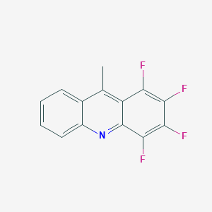 molecular formula C14H7F4N B5194584 1,2,3,4-四氟-9-甲基吖啶 CAS No. 33539-14-9