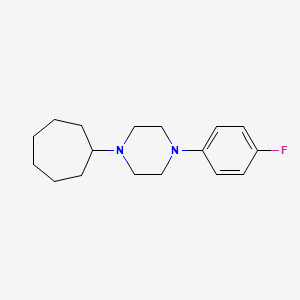 molecular formula C17H25FN2 B5194619 1-cycloheptyl-4-(4-fluorophenyl)piperazine 