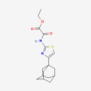 molecular formula C17H22N2O3S B5194635 ethyl {[4-(1-adamantyl)-1,3-thiazol-2-yl]amino}(oxo)acetate CAS No. 302904-46-7
