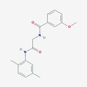 molecular formula C18H20N2O3 B5194650 N-{2-[(2,5-dimethylphenyl)amino]-2-oxoethyl}-3-methoxybenzamide 