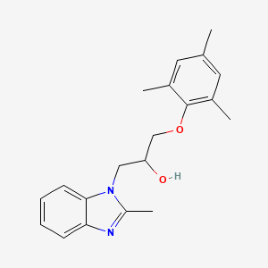 molecular formula C20H24N2O2 B5194674 1-(mesityloxy)-3-(2-methyl-1H-benzimidazol-1-yl)-2-propanol 