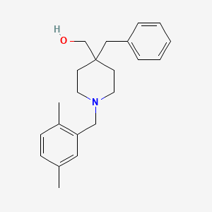molecular formula C22H29NO B5194677 [4-benzyl-1-(2,5-dimethylbenzyl)-4-piperidinyl]methanol 
