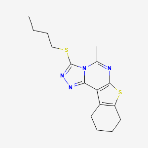 3-(butylthio)-5-methyl-8,9,10,11-tetrahydro[1]benzothieno[3,2-e][1,2,4]triazolo[4,3-c]pyrimidine