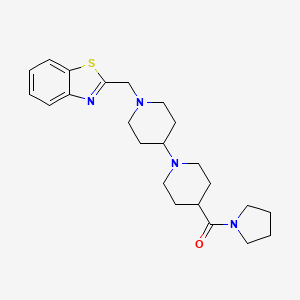 1'-(1,3-benzothiazol-2-ylmethyl)-4-(1-pyrrolidinylcarbonyl)-1,4'-bipiperidine